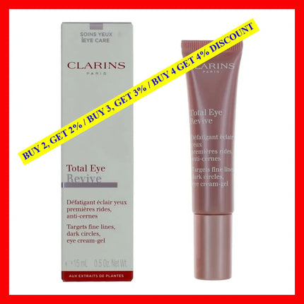 Clarins By.5 Oz Total Eye Revive Cream Gel