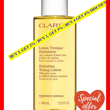 Clarins Hydrating Toning Lotion For Normal To Dry Skin 200 Ml Women (3380810378825)