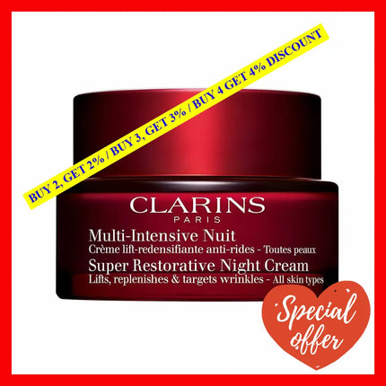 Clarins Super Restorative Night Cream 1.7 Oz