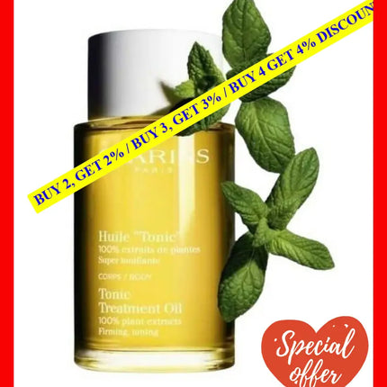 Clarins Tonic Body Treatment Oil 100Ml - 3666057031076