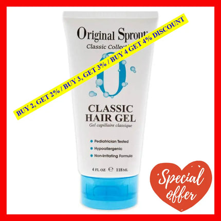 Classic Hair Gel By Original Sprout For Kids - 4 Oz