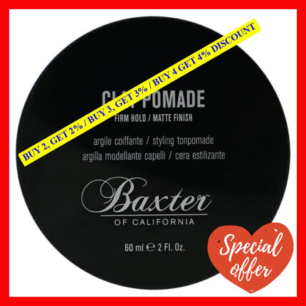 Clay Pomade By Baxter Of California For Men - 2 Oz