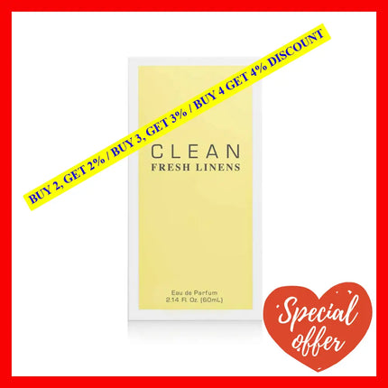 Clean Fresh Linens By For Women - 2.14 Oz Edp Spray