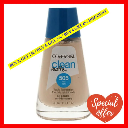 Clean Matte Liquid Foundation - # 505 Ivory By Covergirl For Women 1 Oz