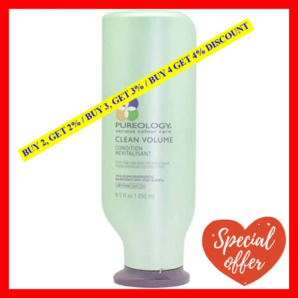 Clean Volume Conditioner By Pureology For Unisex - 8.5 Oz