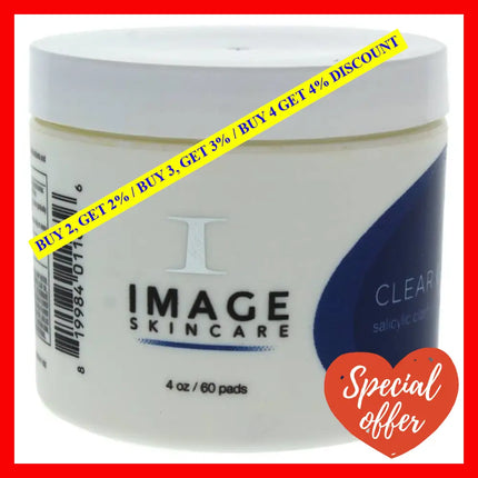 Clear Cell Salicylic Clarifying Pads By Image For Unisex - 60 Pc