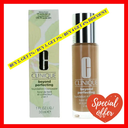 Clinique Beyond Perfecting By 1 Oz Foundation + Concealer - Cn 70 Vanilla