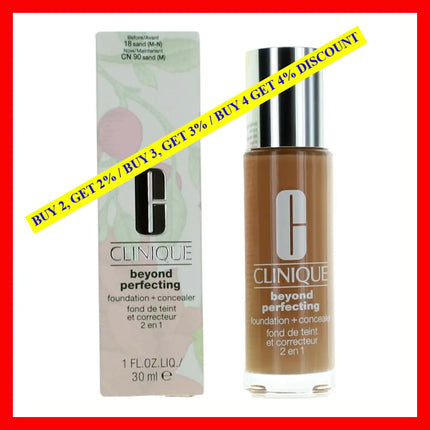 Clinique Beyond Perfecting By 1 Oz Foundation + Concealer - Cn 90 Sand