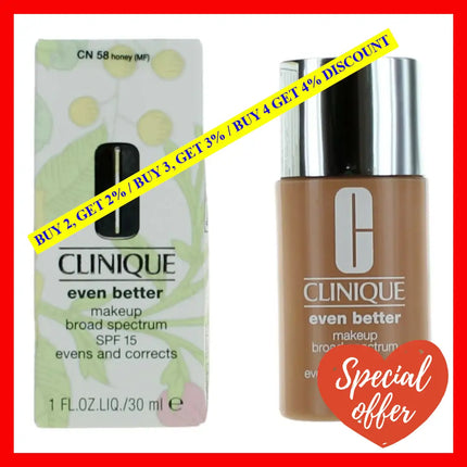 Clinique By 1 Oz Even Better Makeup Spf 15 - Cn 58 Honey