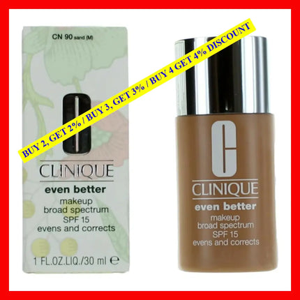 Clinique By 1 Oz Even Better Makeup Spf 15 - Cn 90 Sand