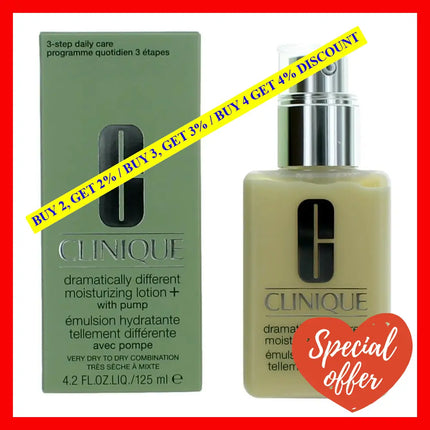 Clinique Dramatically Different By 4.2 Oz Moisturizing Lotion With Pump