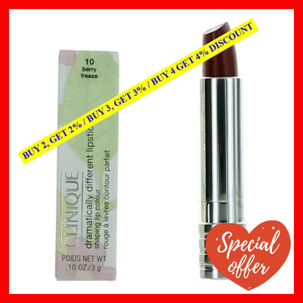 Clinique Dramatically Different Lipstick By.1Oz Shaping Lip Colour -10 Berry Freeze