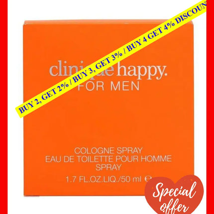 Clinique Happy Edt Spray For Men 50Ml - 20714080303