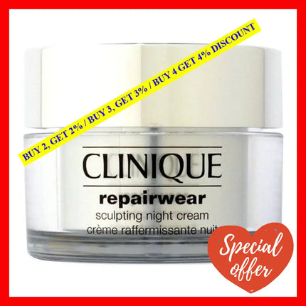 Clinique Repairwear Sculpting Night Cream For Women 1.7 Ounce