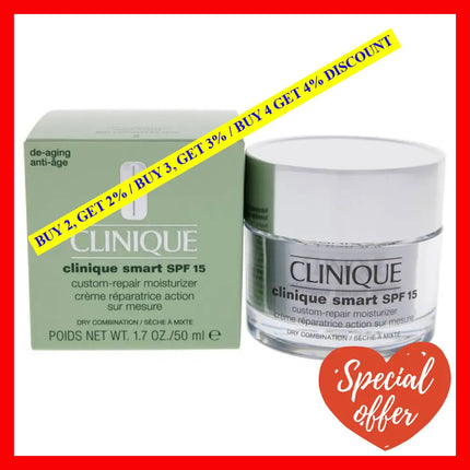 Clinique Smart Custom-Repair Moisturizer Spf 15 - Dry Combination By For Women 1.7 Oz