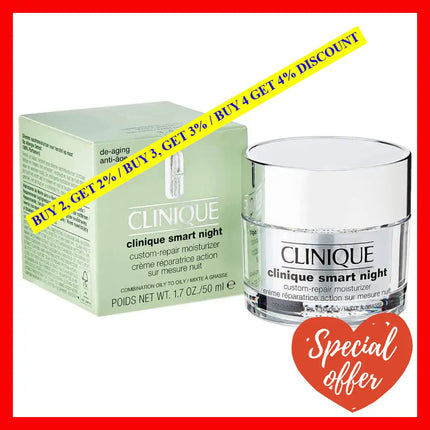 Clinique Smart Night Custom-Repair Moisturizer - Combination Oily To By For Women 1.7 Oz