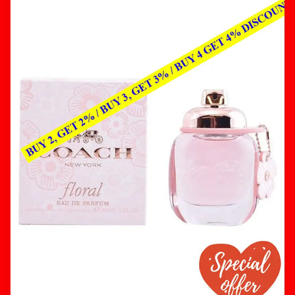 Coach Floral Eau De Parfum Spray 30 Ml For Women - 3386460095365