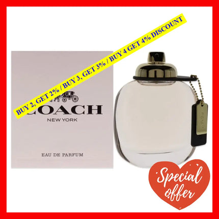 Coach New York By For Women - 3 Oz Edp Spray