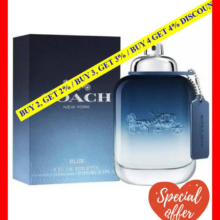 Coach New York Eau De Toilette Spray 2.0 Oz 60 Ml For Men (3386460086332)