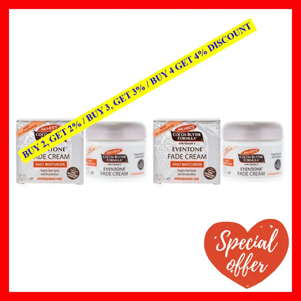 Cocoa Butter Eventone Fade Cream - Pack Of 2 By Palmers For Unisex 2.7 Oz