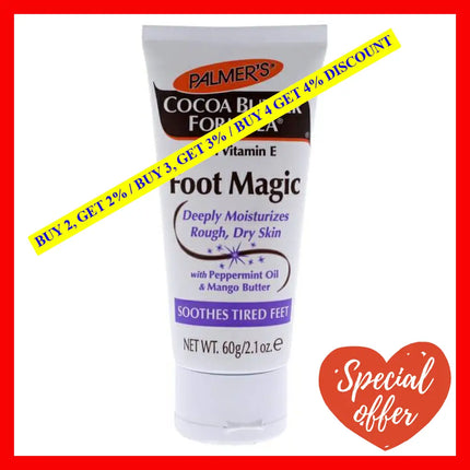 Cocoa Butter Foot Magic Cream By Palmers For Unisex - 2.1 Oz