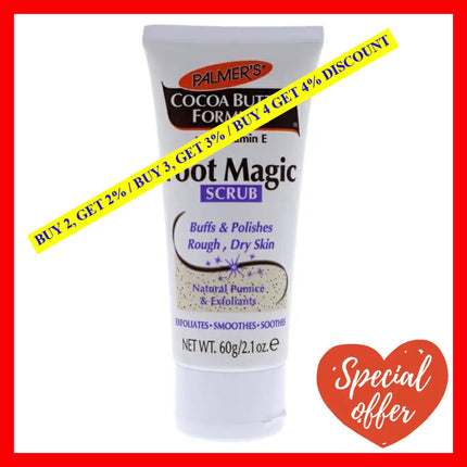 Cocoa Butter Foot Magic Scrub By Palmers For Unisex - 2.1 Oz