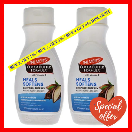 Cocoa Butter Formula With Vitamin E Lotion - Pack Of 2 By Palmers For Unisex 8.5 Oz