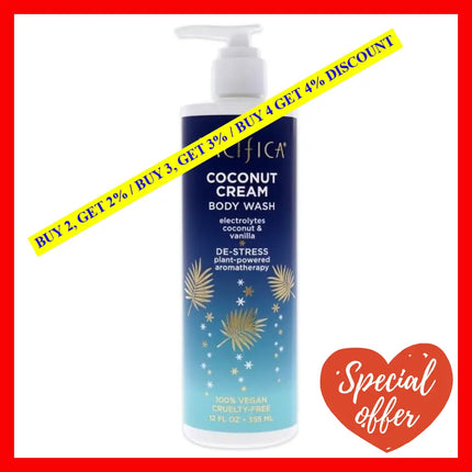 Coconut Cream Body Wash By Pacifica For Unisex - 12 Oz