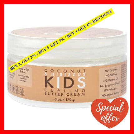 Coconut Hibiscus Kids Curling Butter Cream By Shea Moisture For - 6 Oz