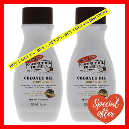 Coconut Oil Body Lotion - Pack Of 2 By Palmers For Unisex 8.5 Oz