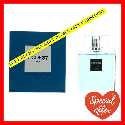 Code 37 By Karen Low 3.4 Oz Eau De Toilette Spray For Men