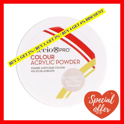 Colour Acrylic Powder - Amaretto Brown By Cuccio Pro For Women 1.6 Oz