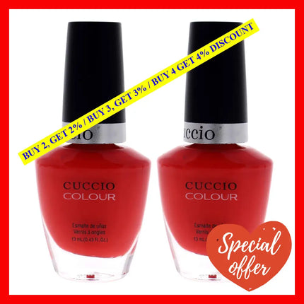 Colour Nail Polish - Chillin In Chile By Cuccio For Women 0.43 Oz Pack Of 2