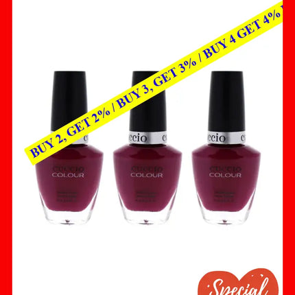 Colour Nail Polish - Heart And Seoul By Cuccio For Women 0.43 Oz Pack Of 3