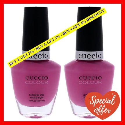 Colour Nail Polish - Kyoto Cherry Blossom By Cuccio For Women 0.43 Oz Pack Of 2