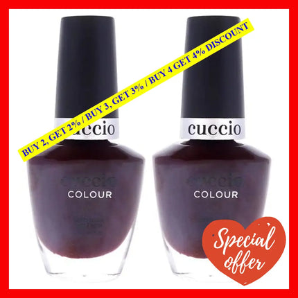 Colour Nail Polish - Positively Positano By Cuccio For Women 0.43 Oz Pack Of 2