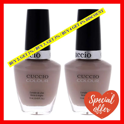 Colour Nail Polish - Tel-Aviv About It By Cuccio For Women 0.43 Oz Pack Of 2