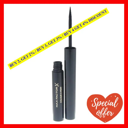 Colour X-Pert Waterproof Eyeliner - 01 Deep Black By Max Factor For Women 0.06 Oz