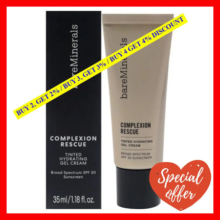 Complexion Rescue Tinted Hydrating Gel Cream Spf 30 - 03 Buttercream By Bareminerals For Women 1.18