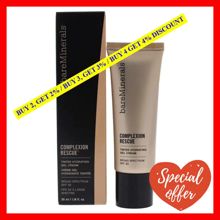 Complexion Rescue Tinted Hydrating Gel Cream Spf 30 - 04 Suede By Bareminerals For Women 1.18 Oz