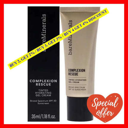 Complexion Rescue Tinted Hydrating Gel Cream Spf 30 - 05 Natural By Bareminerals For Women 1.18 Oz