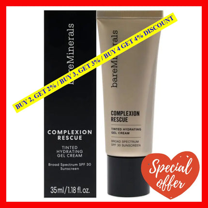 Complexion Rescue Tinted Hydrating Gel Cream Spf 30 - 06 Ginger By Bareminerals For Women 1.18 Oz