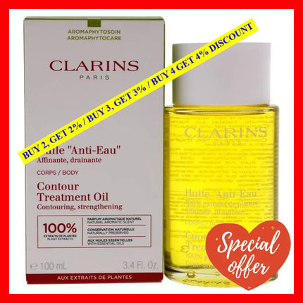 Contour Body Treatment Oil By Clarins For Unisex - 3.4 Oz