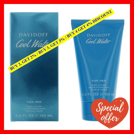 Cool Water By Davidoff 5 Oz Body Lotion For Women