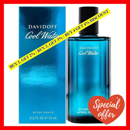 Cool Water By Davidoff For Men - 2.5 Oz Aftershave