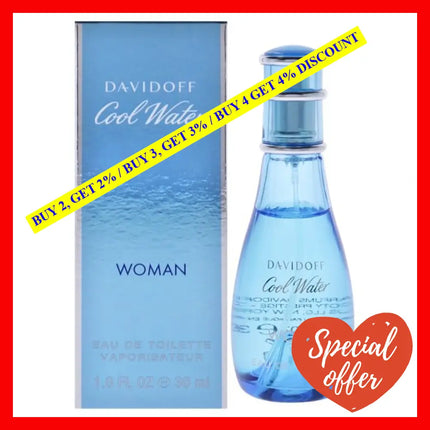 Cool Water By Davidoff For Women - 1 Oz Edt Spray