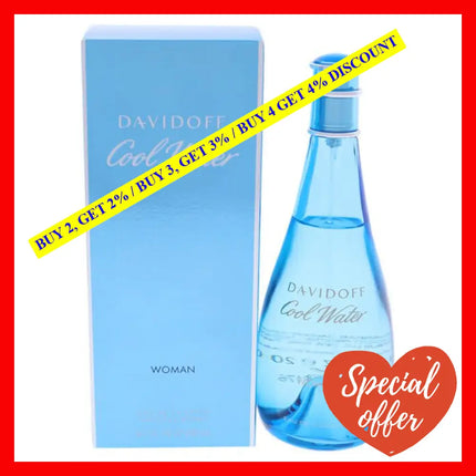 Cool Water By Davidoff For Women - 6.7 Oz Edt Spray (Limited Edition)