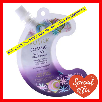 Cosmic Clay Face Mask By Pacifica For Unisex - 1.18 Oz