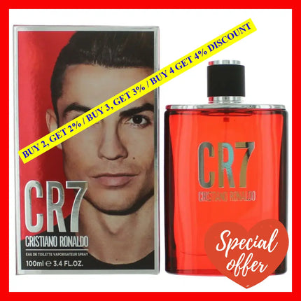 Cr7 By Cristiano Ronaldo 3.4 Oz Eau De Toilette Spray For Men