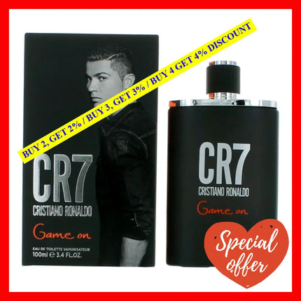 Cr7 Game On By Cristiano Ronaldo 3.4 Oz Eau De Toilette Spray For Men